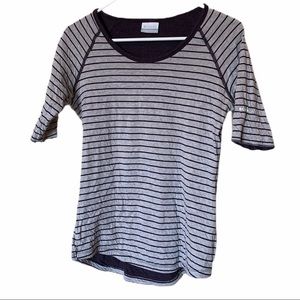 Columbia shortsleeve striped top size medium